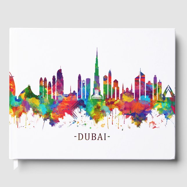 Dubai UAE Skyline Gästebuch (Vorderseite)