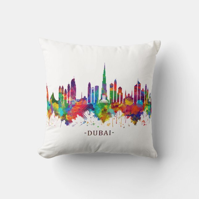 Dubai UAE Skyline Kissen (Vorderseite)
