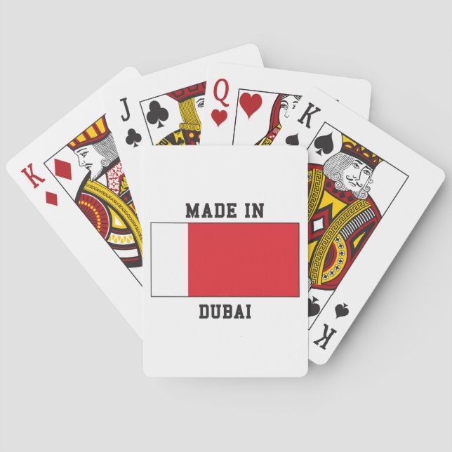 Dubai, UAE Spielkarten (Rückseite)