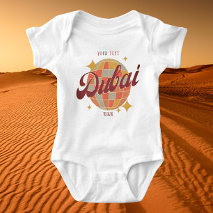 Dubai UAE Urlaub Retro Neugeborenes Geschenk Baby Strampler