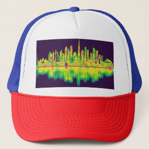 Dubai United Arab Emirates Skyline Truckerkappe