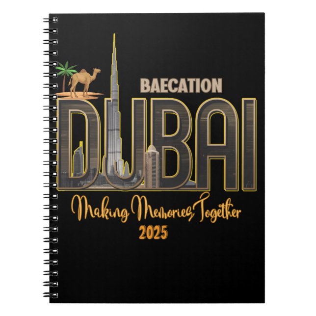 Dubai Urlaub Capture the Magic Your Adventure Notizblock (Vorderseite)