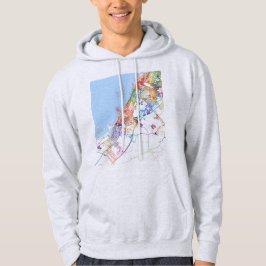 Dubai VAE Stadtplan Hoodie