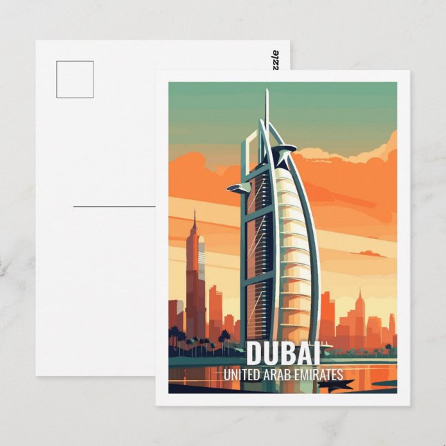 Dubai Vereinigte Arabische Emirate Berühmte Reisez Postkarte (Vorne/Hinten)