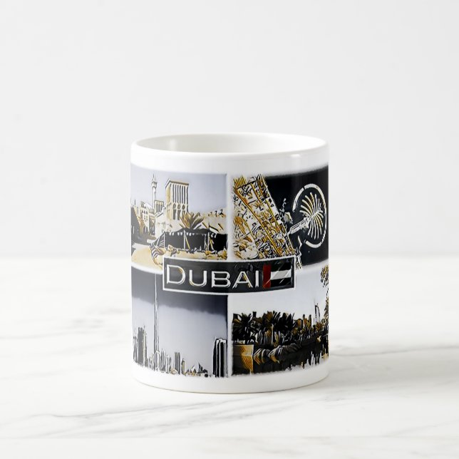 Dubai - Vereinigte Arabische Emirate - Mosaik - Kaffeetasse (Mittel)
