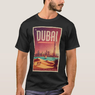 Dubai Vereinigte Arabische Emirate Nacht Skyline I T-Shirt