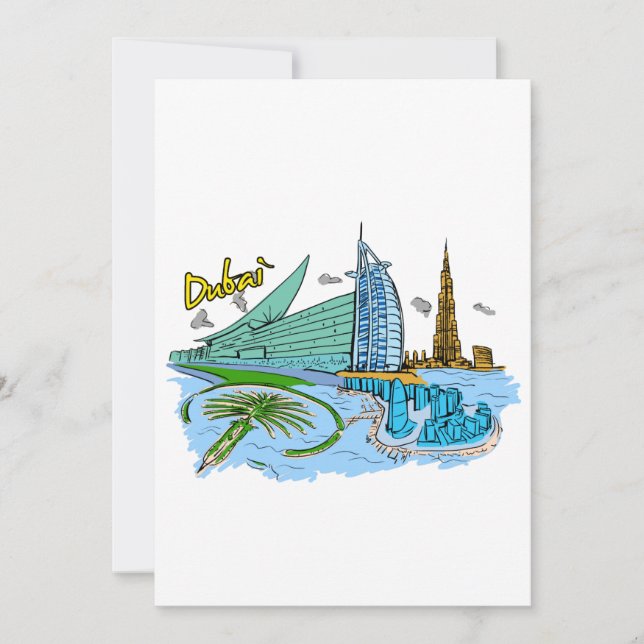Dubai - Vereinigte Arabische Emirate.png Einladung (Vorderseite)