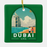 Dubai Vereinigte Arabische Emirate Retro Travel Ar