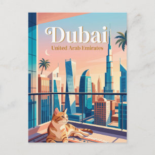 Dubai, Vereinigte Arabische Emirate Vereinigte Ara Postkarte