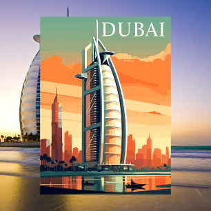 Dubai, Vereinigte Arabische Emirate, Wolkenkratzer Postkarte