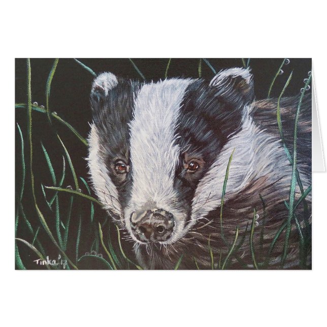 Dubbele kaart Das. (Vorderseite (Horizontal))