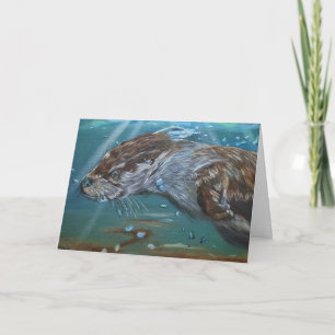 Dubbele kaart Otter. Karte