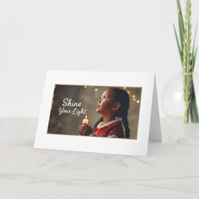 Dubbele kerst wenskaart karte (Vorderseite)