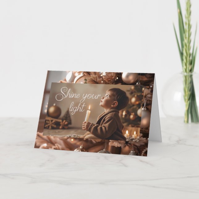 Dubbele kerst wenskaart karte (Vorderseite)