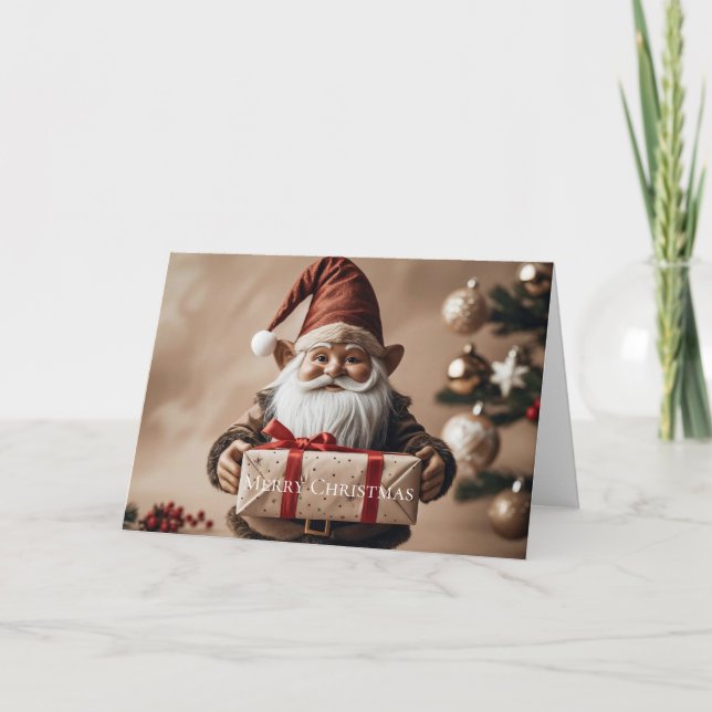 Dubbele wenskaart kerst karte (Vorderseite)