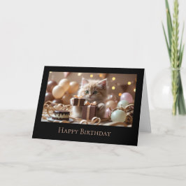 Dubbele wenskaart verjaardag karte