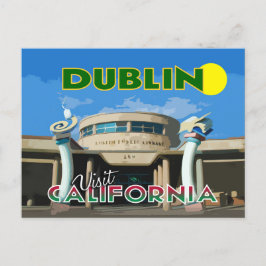 Dublin, Besuch in Kalifornien Postkarte