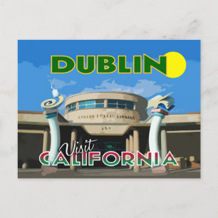 Dublin, Besuch in Kalifornien Postkarte