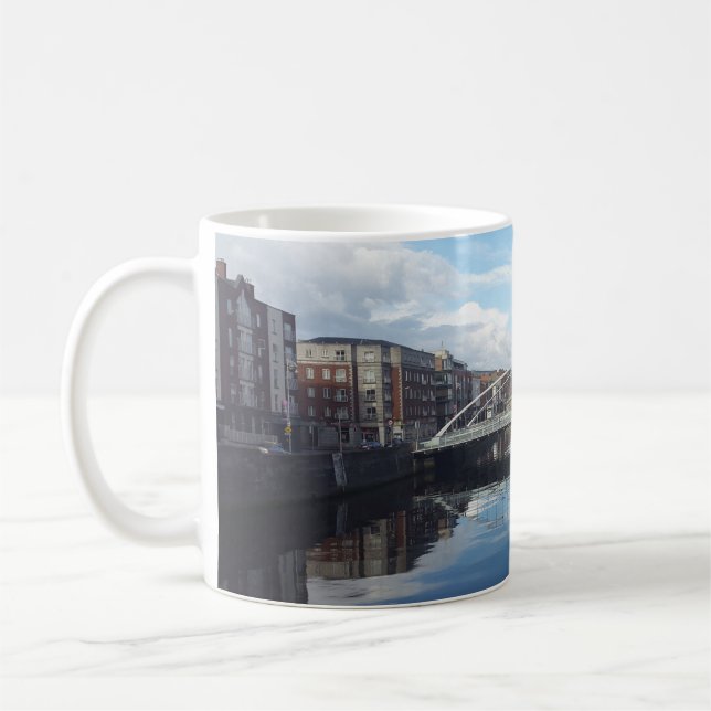 Dublin-Brücken-LandschaftsTasse Kaffeetasse (Links)