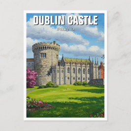Dublin Castle Ireland Travel Postkarte
