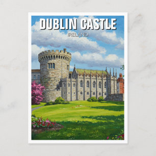 Dublin Castle Ireland Travel Postkarte