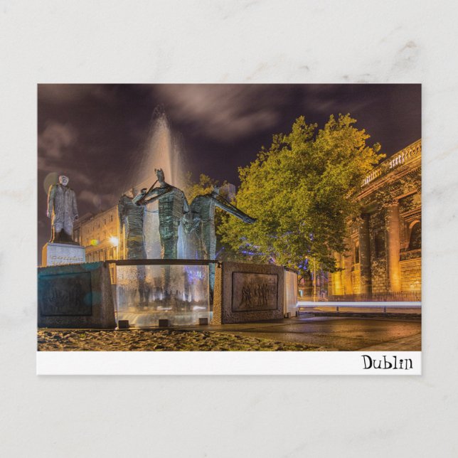 Dublin City Postkarte (Vorderseite)