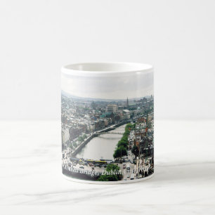 Dublin city skyline & O'Connell Bridge Irland Kaffeetasse