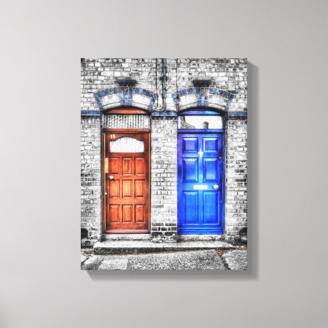Dublin Doors - Artistic Treatment Leinwanddruck (Vorderseite)