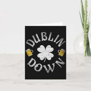 Dublin Down Irish Drinking Team St. Patrick's Day  Karte