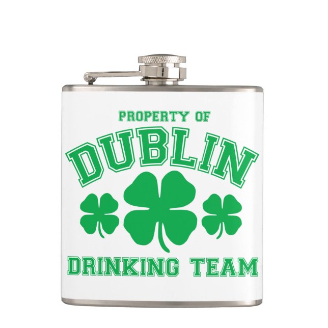 Dublin Drink Team Flachmann (Vorderseite)