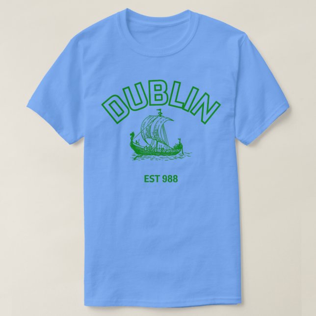 DUBLIN ES88 GRÜNER SCHRIFTART T-Shirt (Design vorne)