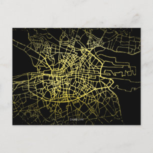 Dublin Gold Style Art Karte