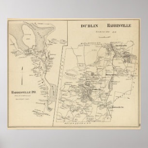 Dublin, Harrisville, Harrisville PO Poster