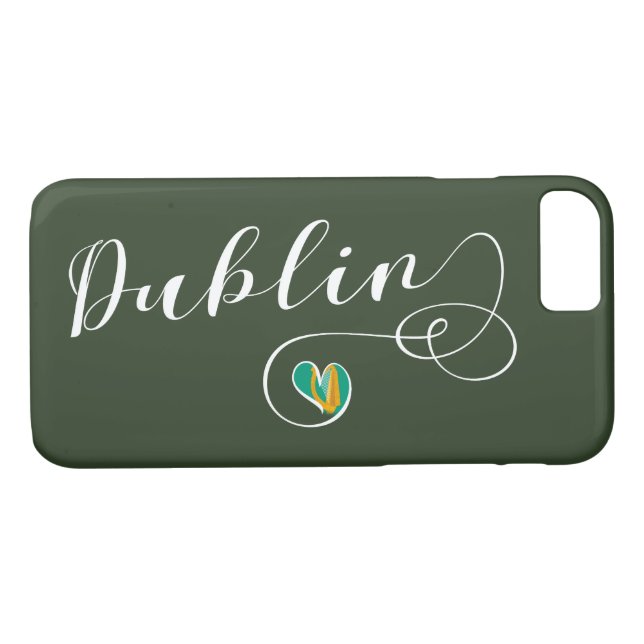 Dublin Heart Cell Phone Case, Irland Case-Mate iPhone Hülle (Rückseite (Horizontal))