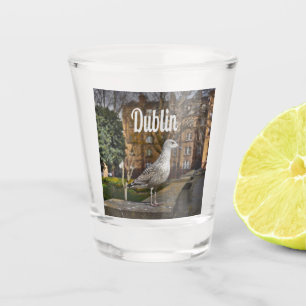 Dublin Ireland Bird on Bridge Schnapsglas