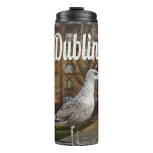Dublin Ireland Bird on Bridge Thermosbecher