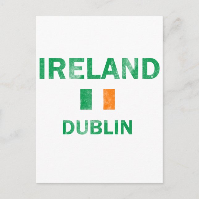 Dublin Ireland Designs Postkarte (Vorderseite)