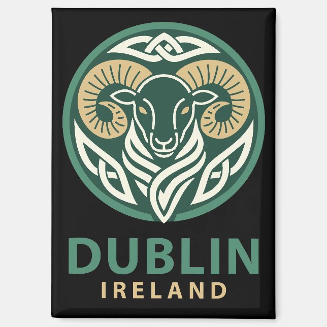 Dublin Ireland Europe Magnet (Vorderseite)