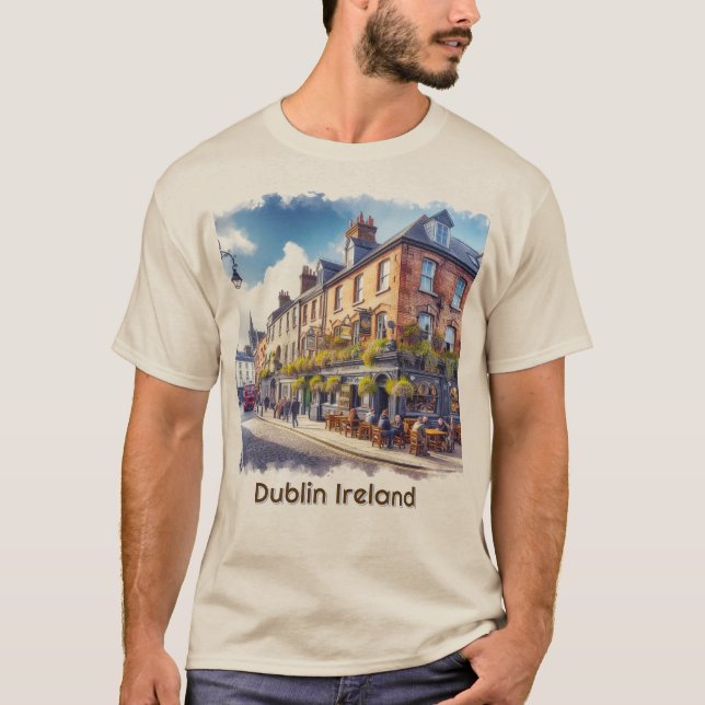 Dublin Ireland Irish Pub Menswear T - Shirt (Vorderseite)