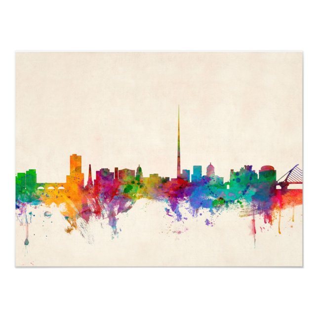 Dublin Ireland Skyline Cityscape Fotodruck (Vorne)