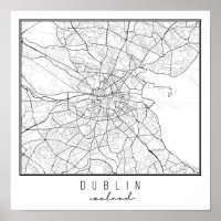 Dublin Ireland Street Map