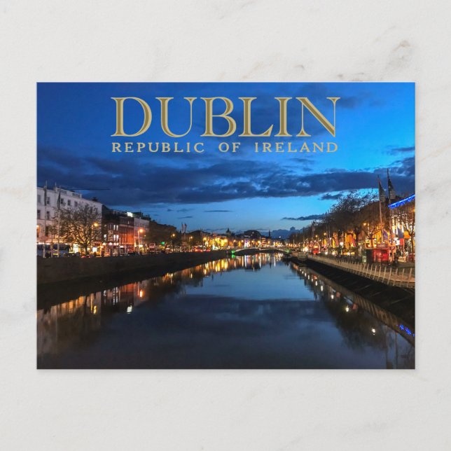 Dublin Ireland Travel Postcard Postkarte (Vorderseite)