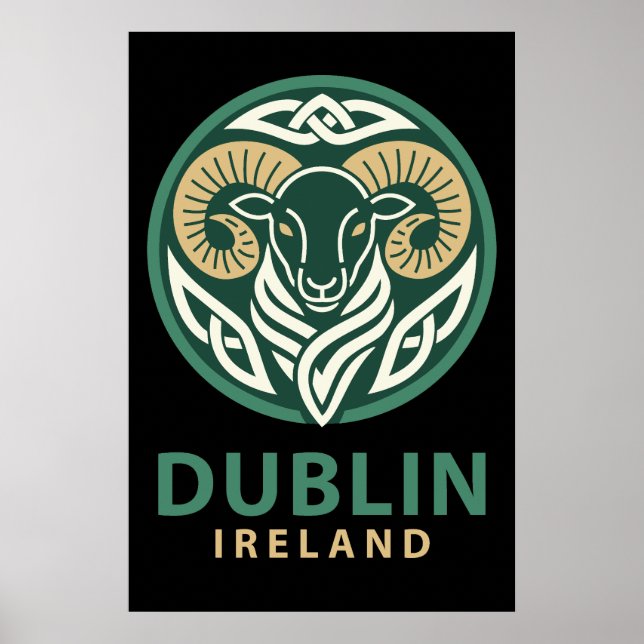 Dublin Irland Europa Poster (Vorne)