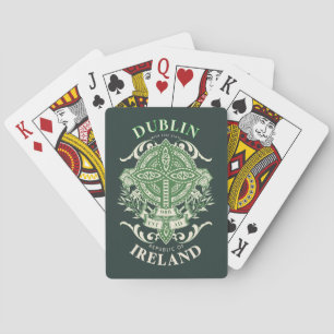 Dublin Irland Irische keltische Kreuz Spielkarten