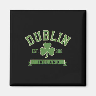Dublin Irland Kleeblatt Shamrock Est 988 St Pat Magnet