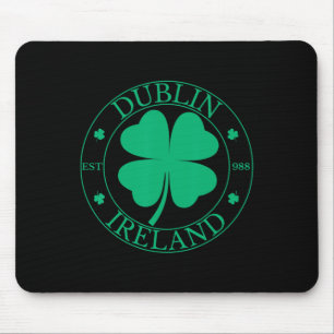 Dublin Irland Ost 988 Kleeblatt Shamrock St. P Mousepad