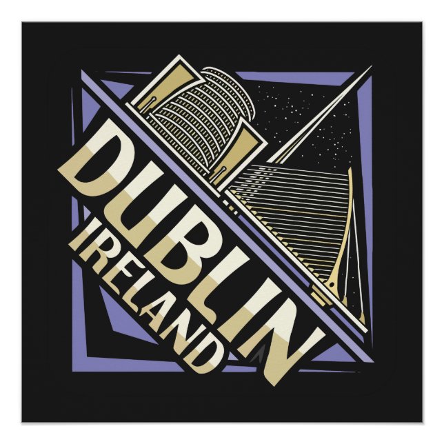 Dublin Irland Poster (Vorderseite)