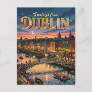 Dublin Irland Postkarte