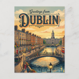 Dublin Irland Postkarte
