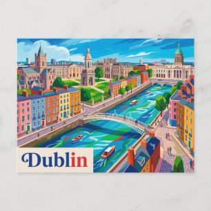 Dublin Irland Postkarte